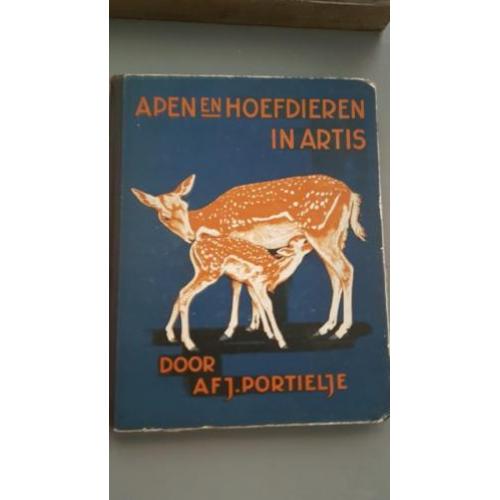 Plaatjesboek apen en hoefdieren Portielje