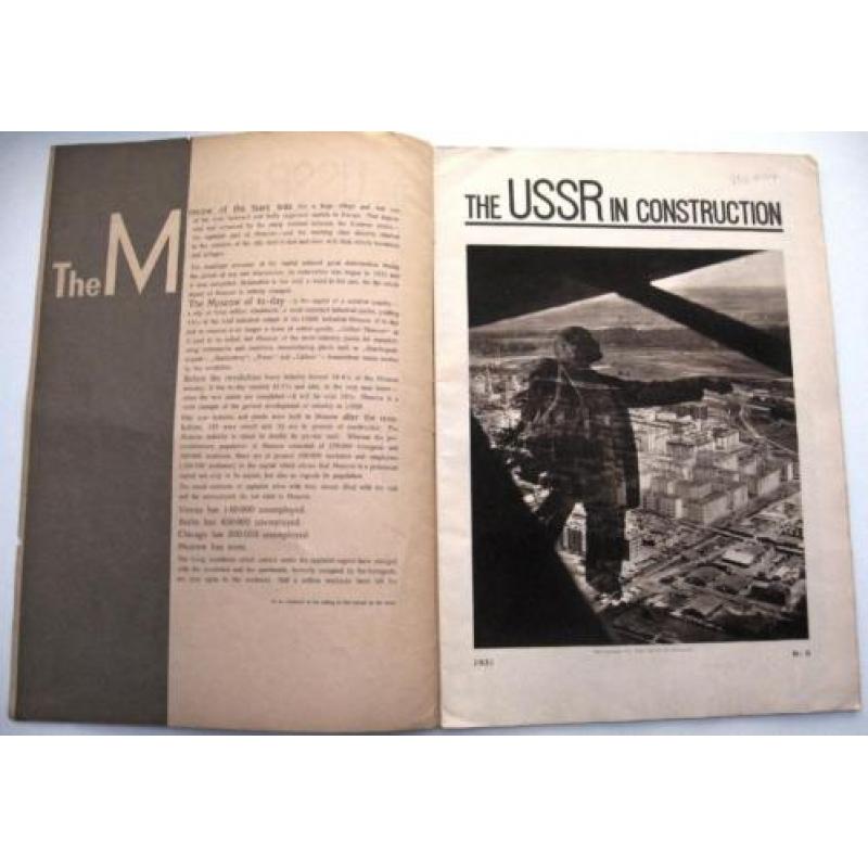 USSR in Construction 1931 Nr. 9 Moskou Industrie Rusland