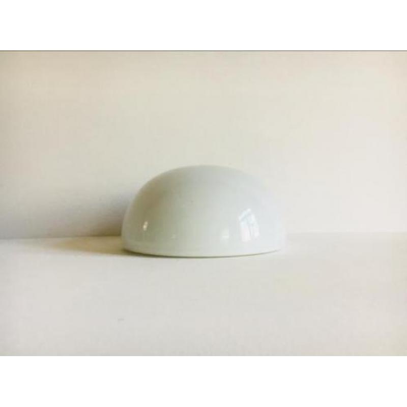 Art deco Bauhaus plafondlamp plafonnière melkglas Gispen