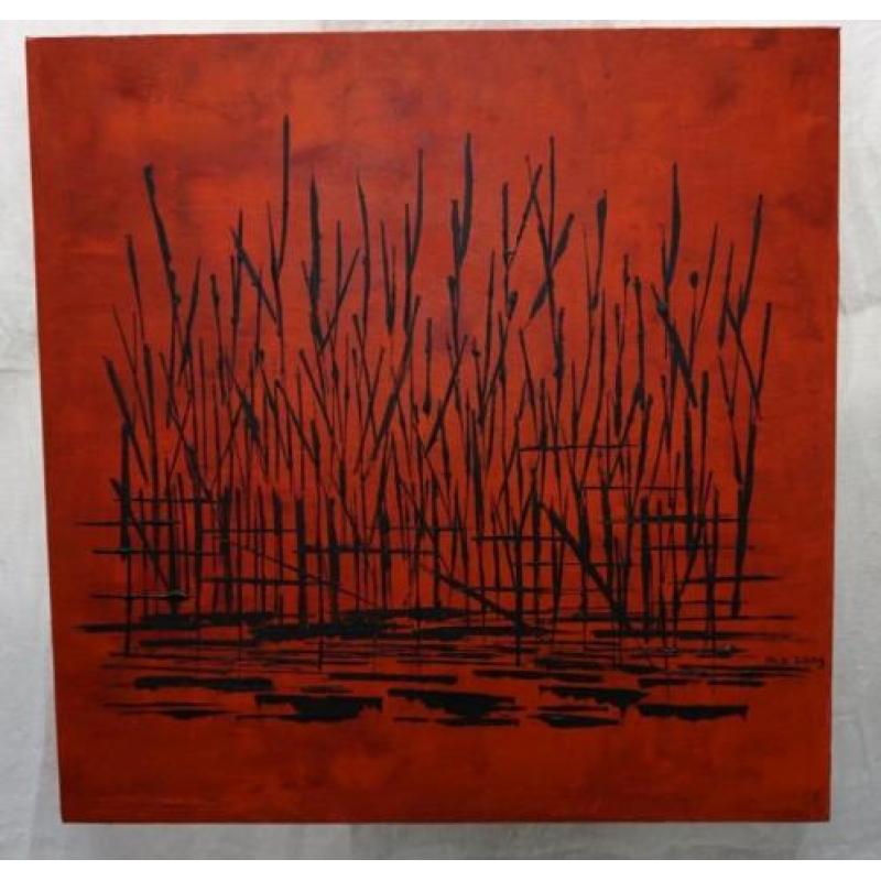 Abstract schilderij m.s. 2009