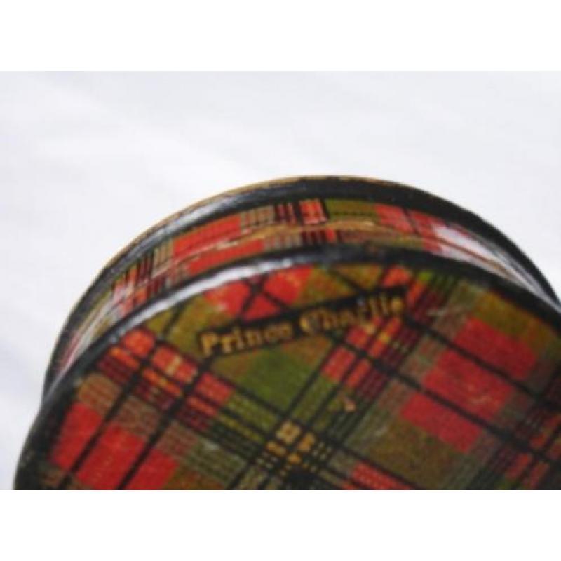ANTIEK TARTAN DOOSJE CLAN PRINCE CHARLIE - ooq