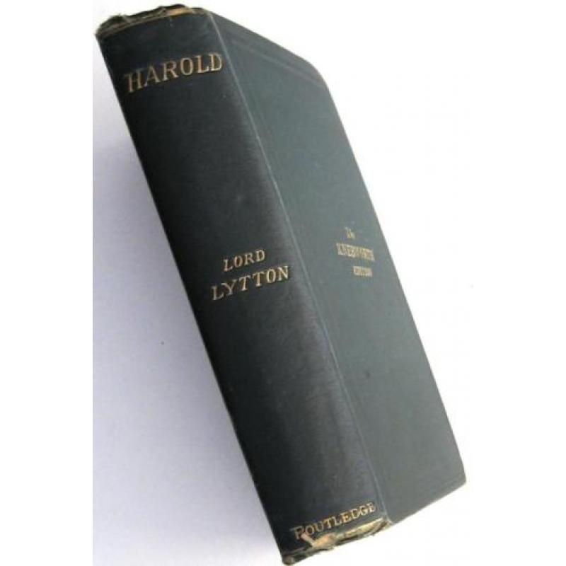 Harold Last of the Saxon Kings 1874 Lord Lytton HC Routledge