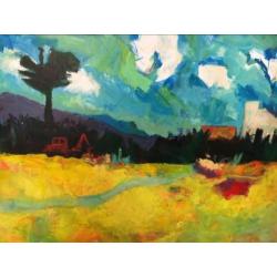 Groots werk Ton Etman Provence landschap