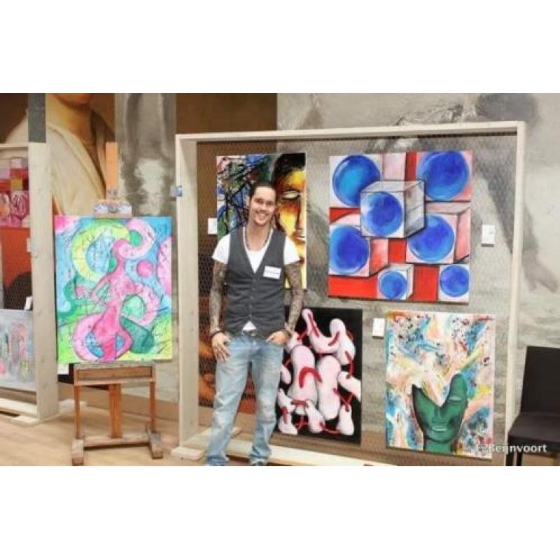 schilderij abstract 40x50 'survival'