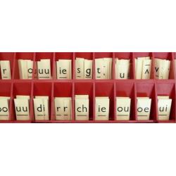 Letterdoos klassikaal lees onderwijs lagere school, jaren 60