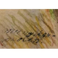 H. van reijn schilderij. 'munniken molen leiderdorp'