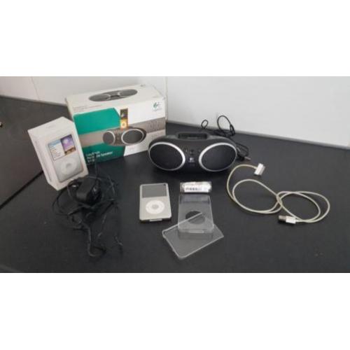 Leuke set: ipod classic 160 gb en/of speakerset. Goede deal