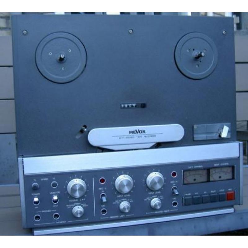 B77mk2 Revox 19/9,5 cm. Half spoor en volledig gereviseerd