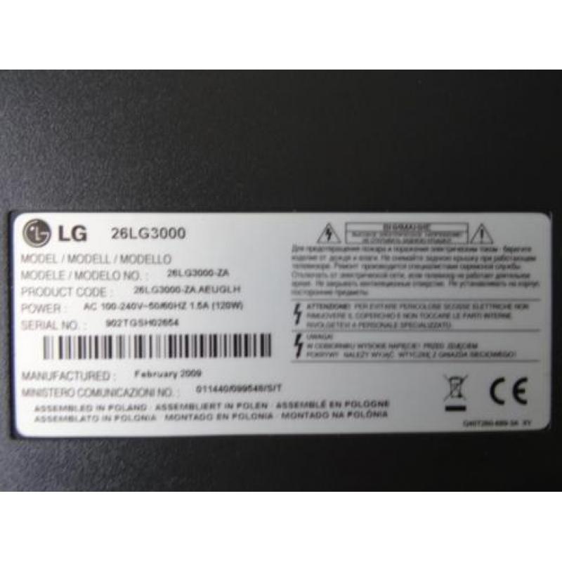 LG tv - LG263000-ZA - nooit gebruikt zie beschrijving
