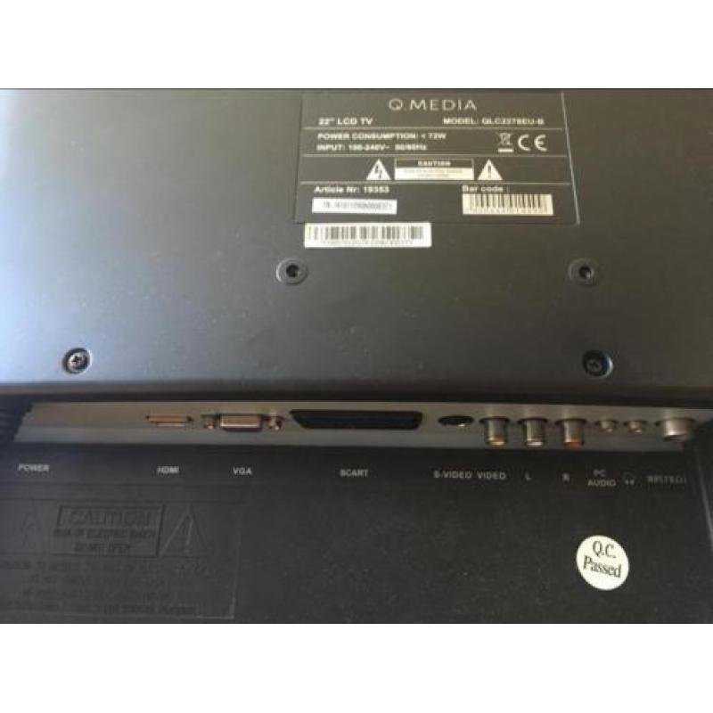TV Q Media 22 LCD met DVD-speler