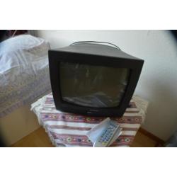 telefunken A125m vintage kleuren tvtje +afstandsbediening