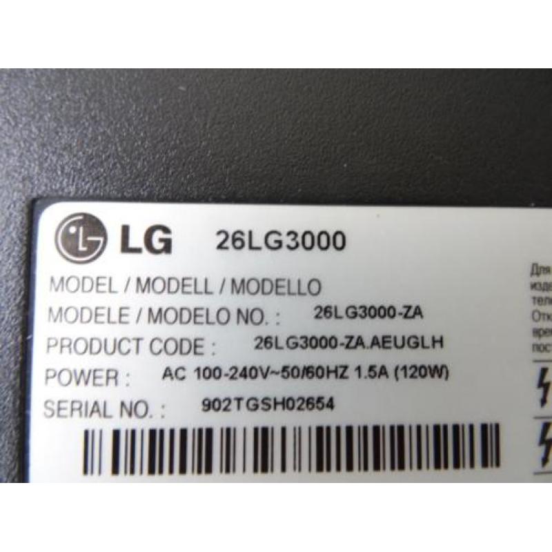 LG tv - LG263000-ZA - nooit gebruikt zie beschrijving