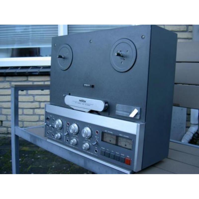 B77mk2 Revox 19/9,5 cm. Half spoor en volledig gereviseerd