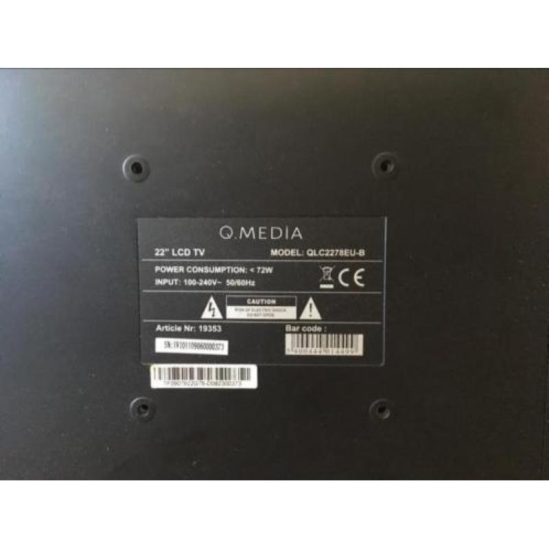 TV Q Media 22 LCD met DVD-speler