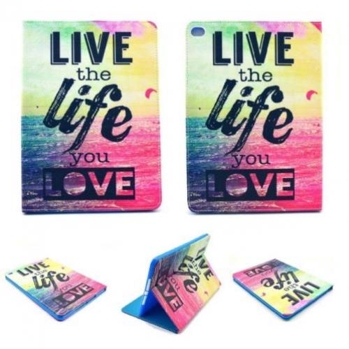 iPad 2 3 4 leren hoes hoesje case - Live The Life You Love
