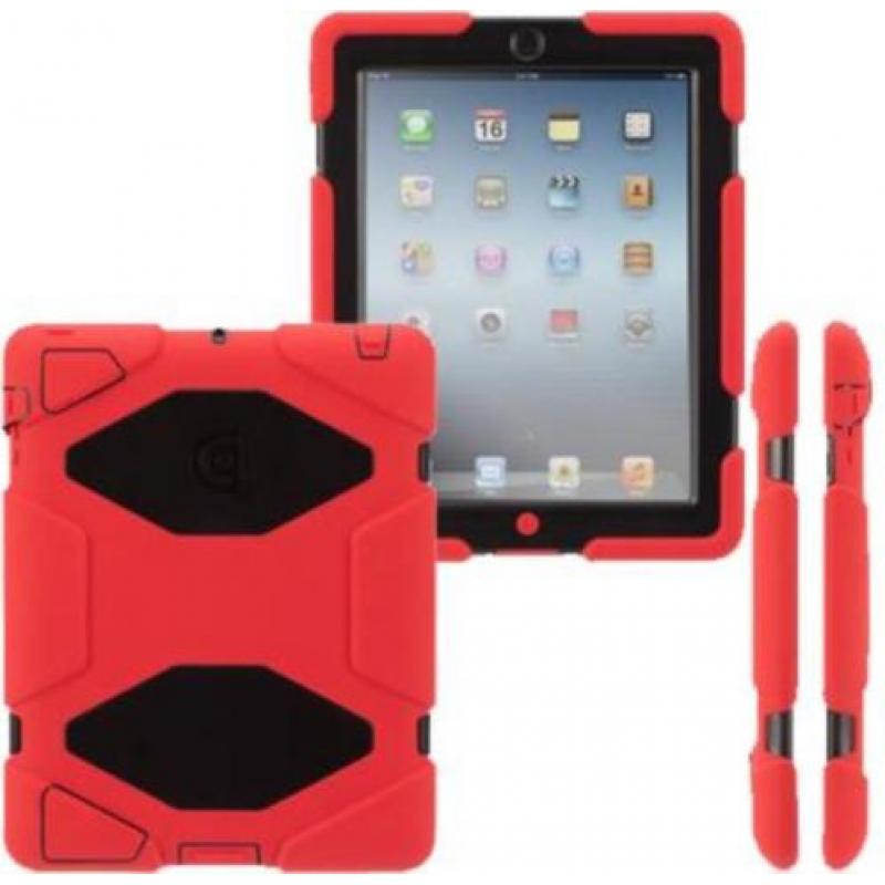 Griffin Survivor Apple iPad 2/3/4 hoes rood-zwart
