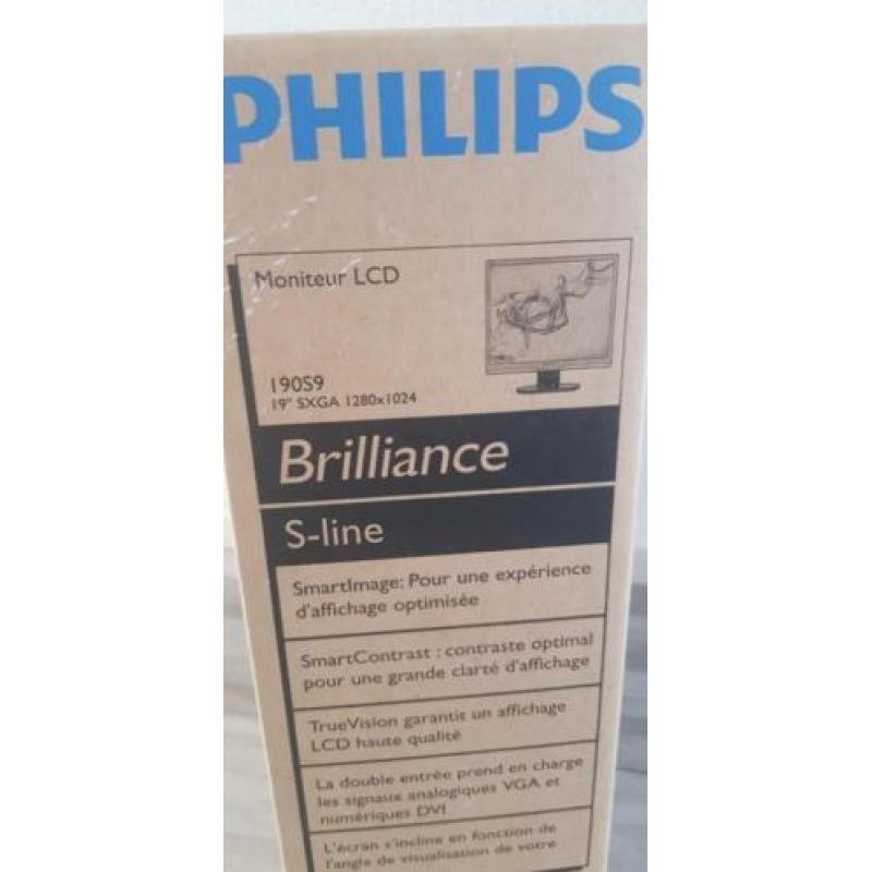 Philips lcd monitor 19inch beeldscherm Philipslcdmonitor