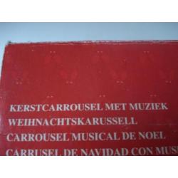 Draait tijdens muziek, kerstcarrousel met muziek, 17 cm hoog