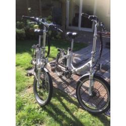2 mooie elektrische vouwfietsen te koop
