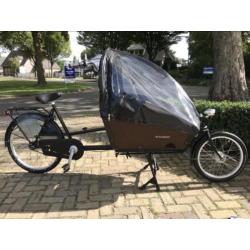 Nette fietsfabriek bakfiets met huif