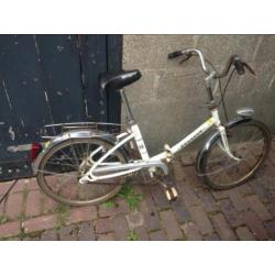 Vintage brocante Peugeot vouwfietsje uit N-Frankrijk
