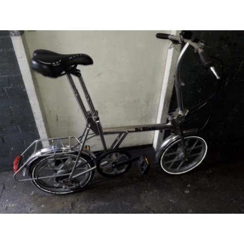 Di blasi vouwfiets van Rvs en metalen spaken met draagtas