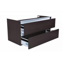 Wiesbaden Vision onderkast+2 laden 100x46 houtnerf grijs