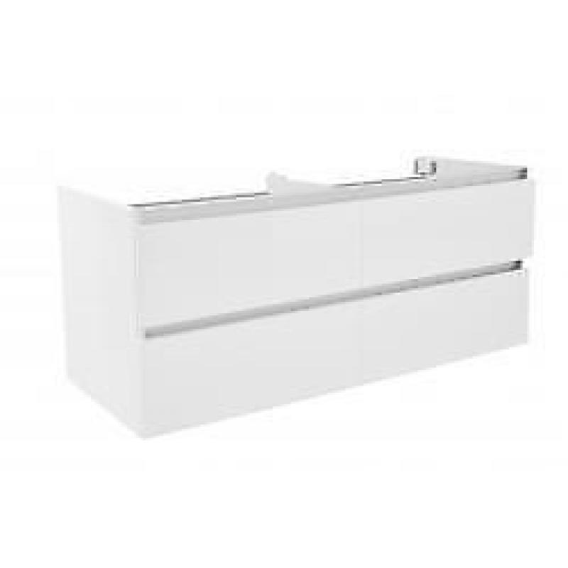 Wiesbaden Vision onderkast dubbel+4 laden 120x46 wit