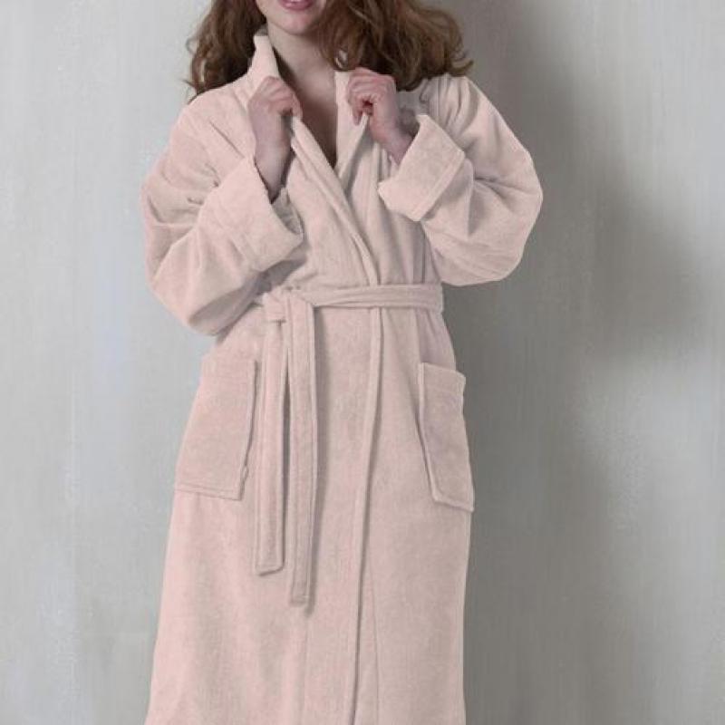 Seahorse Pure Badjas Pearl Pink-Maat: M (Roze, Katoen)