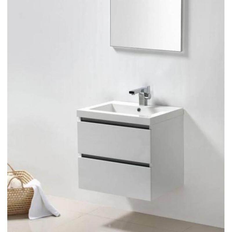 Badmeubel Trend Line 60 cm hoogglans wit