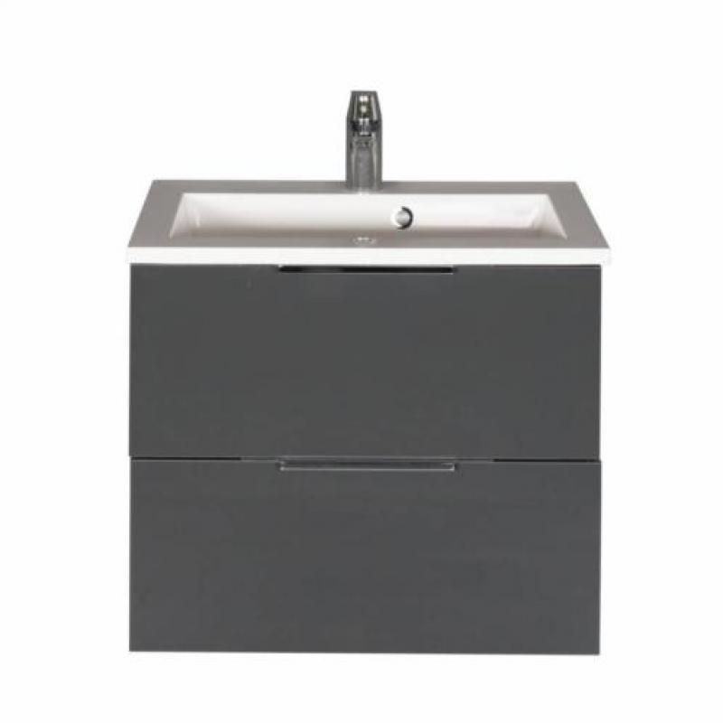 Badmeubel Siena 60cm Hoogglans antraciet Softclose (Vers...