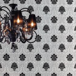 Barok behang EDEM 052-23 vinyl behang damast klassiek chocol