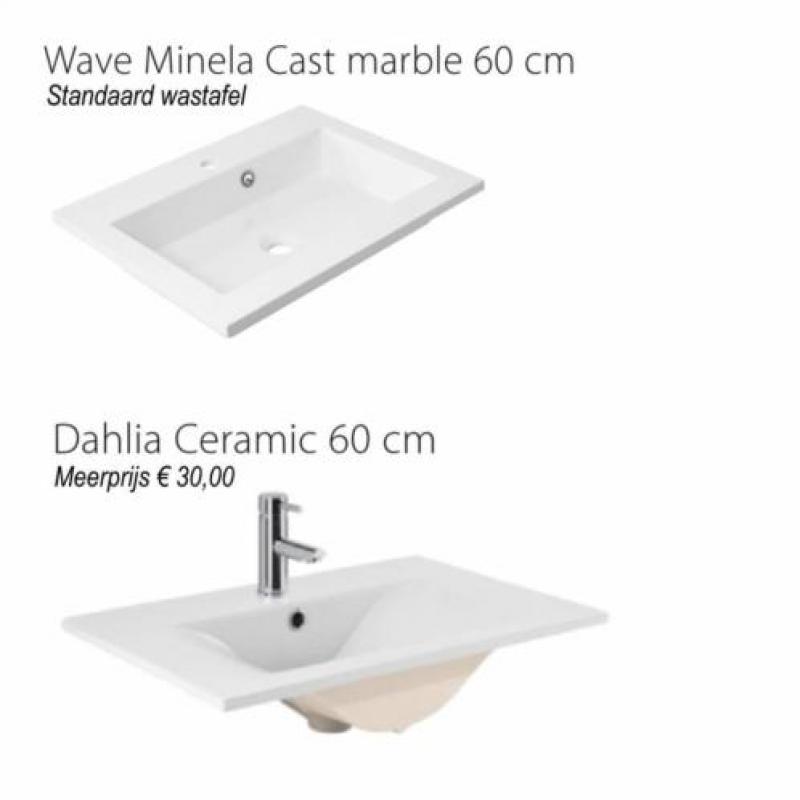 Badmeubel Siena 60cm Hoogglans antraciet Softclose (Vers...
