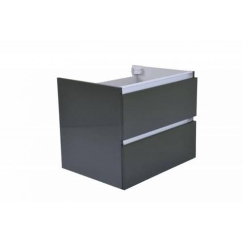 Onderkast Luna 60X47 Hoogglans Grijs(2 Laden)