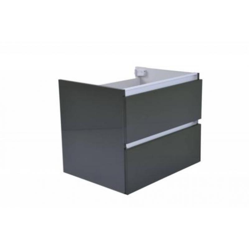 Onderkast Luna 60X47 Hoogglans Grijs(2 Laden)