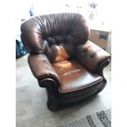 Te koop originele chesterfield bankstel nu in prijs verlaagd