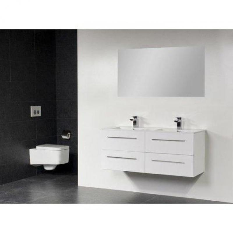 Saniclass Exclusive line Kera 120 badmeubel Wit 4 lades