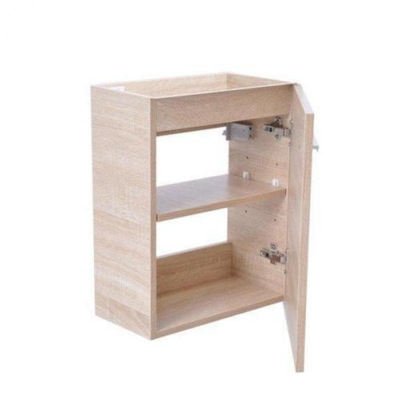 Praya HS fonteinonderkast 40x21x50cm met 1 deur licht eiken