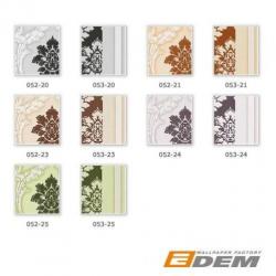 Barok behang EDEM 052-23 vinyl behang damast klassiek chocol
