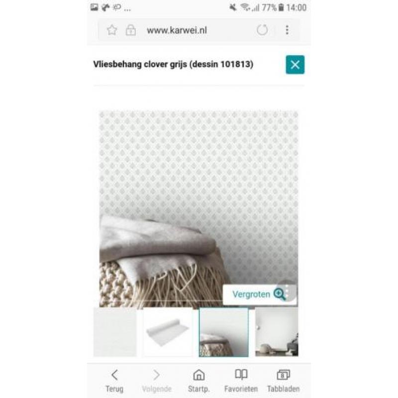 2 nieuwe rollen vliesbehang van Karwei