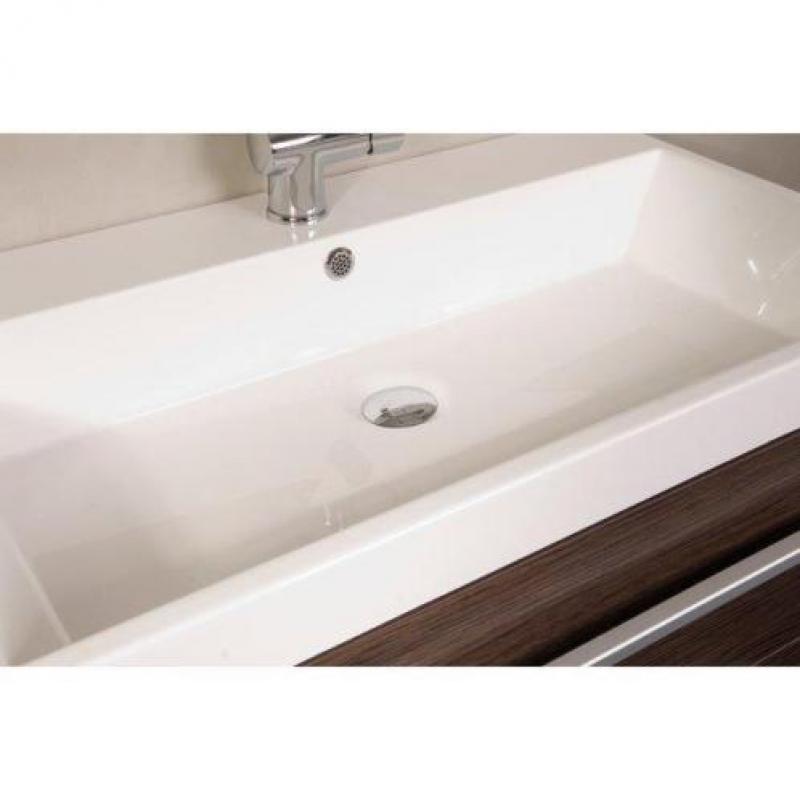 Saniclass Rome badmeubel met spiegel 80cm hoogglans wit