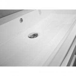 Saniclass Rome badmeubel 100cm hoogglans wit 2 kraangaten