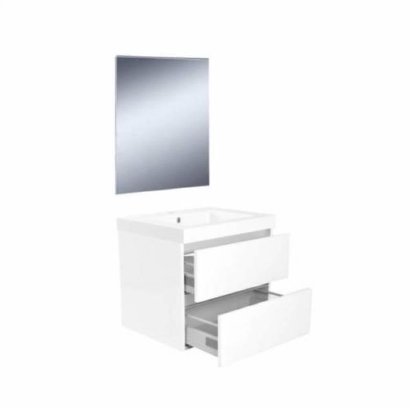 Badmeubel Trend Line 60 cm hoogglans wit