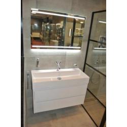 BADMEUBEL PRIMABAD BLEND 100x45 CM MET SPIEGEL - MAT WIT - S