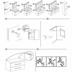 Spiegelkast Differnz The Collection Concept 80x62x15 cm Z...
