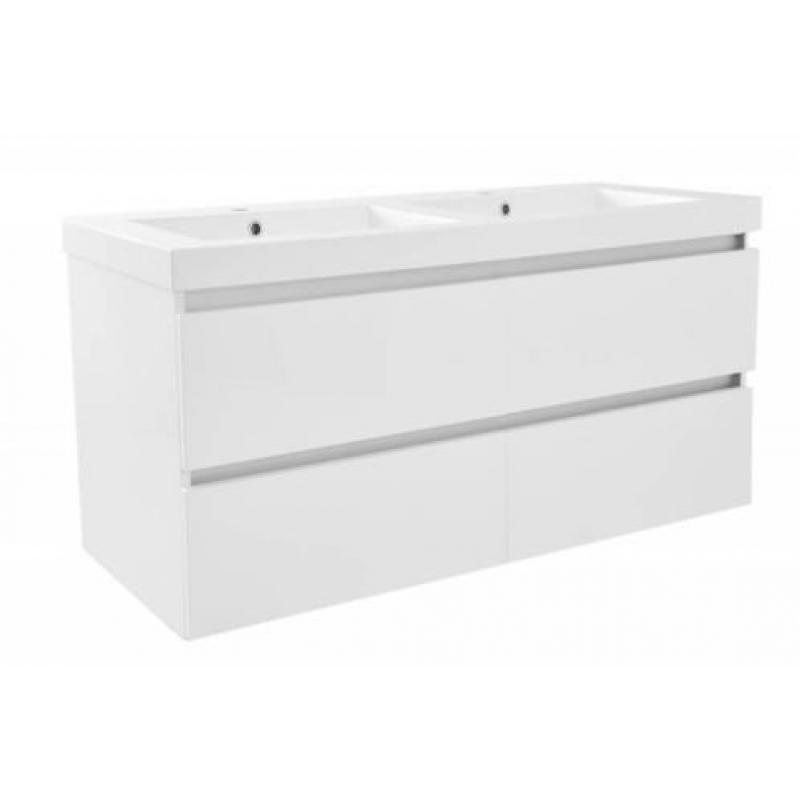 Onderkast Luna 120X47 Wit (4 Laden)