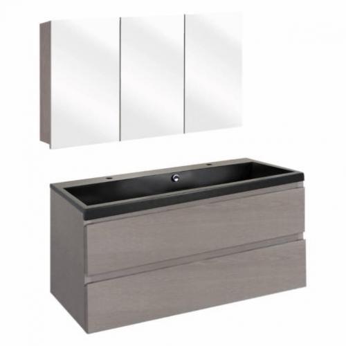 Badmeubelset Differnz The Collection 100x43x61 cm Grijs/Z...