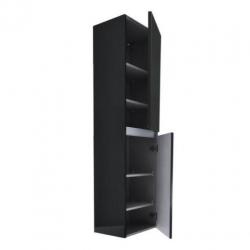 Praya Vision kolomkast 2 deuren 160x35x35cm hoogglans grijs