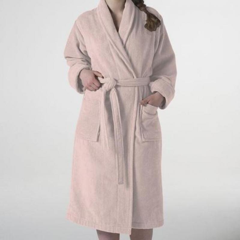 Seahorse Pure Badjas Pearl Pink-Maat: M (Roze, Katoen)