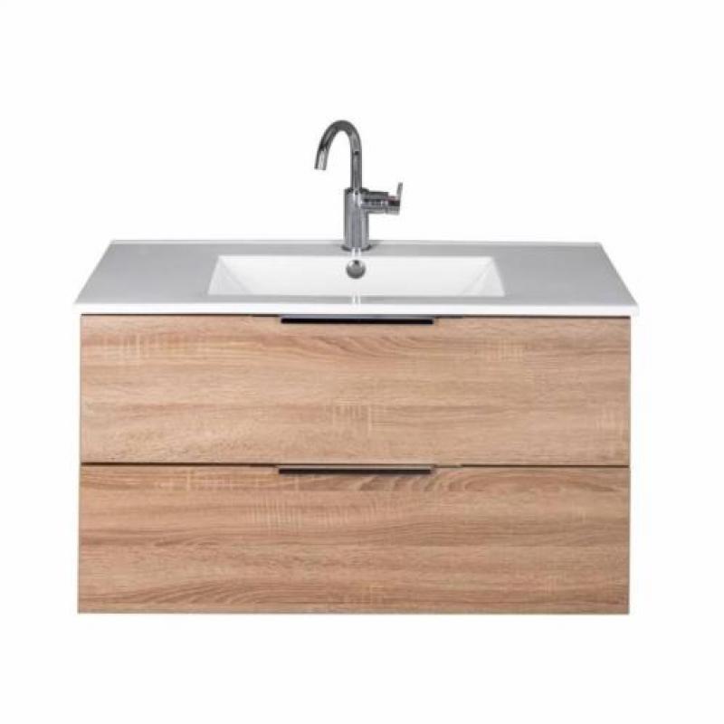 Badmeubel Siena 90cm Sonoma Oak Softclose (Verschillende ...